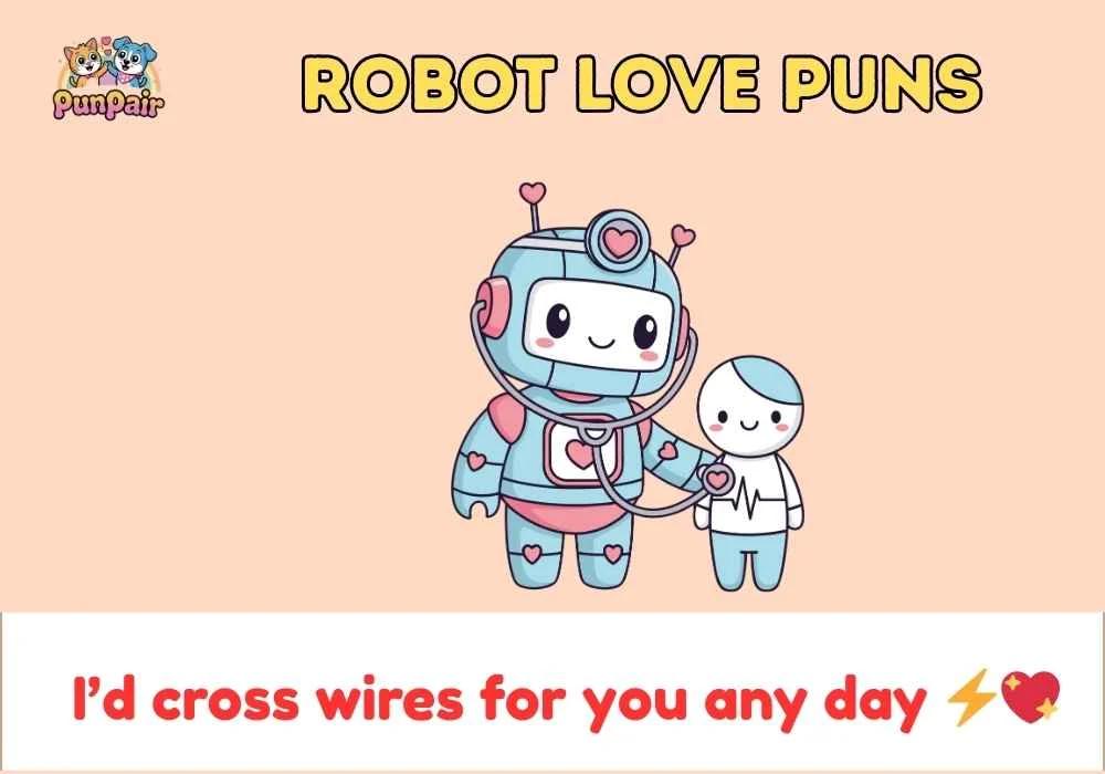 Robot love puns