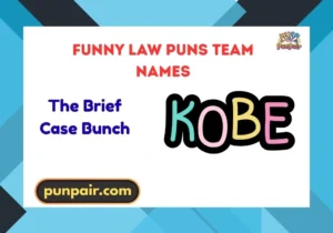 Funny Law Puns Team Names